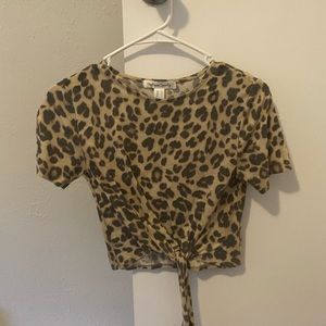 Leopard Tie T-Shirt